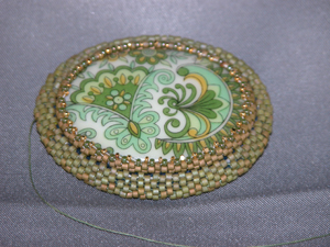 Peyote stitch ruffle bracelet